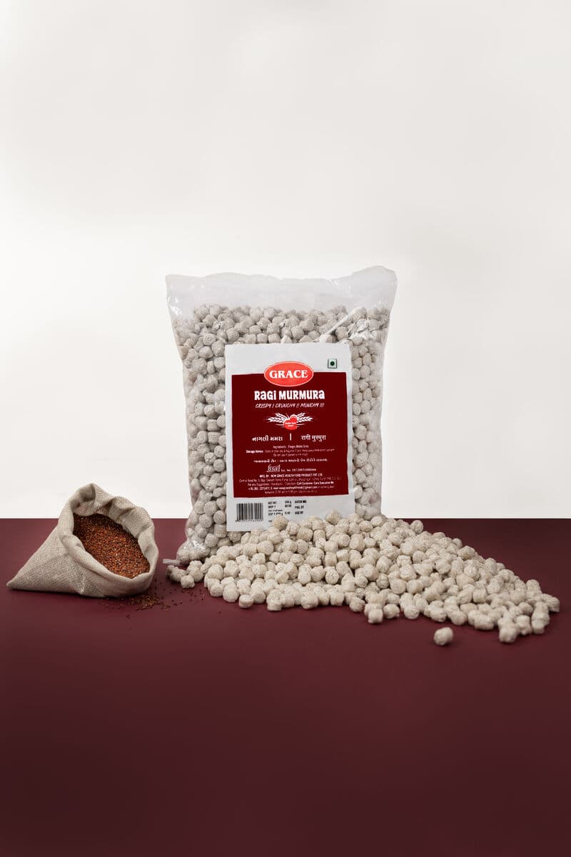 Ragi Puff (Ragi Murmura) — Grace naturally puffed finger millet, made in Surat
