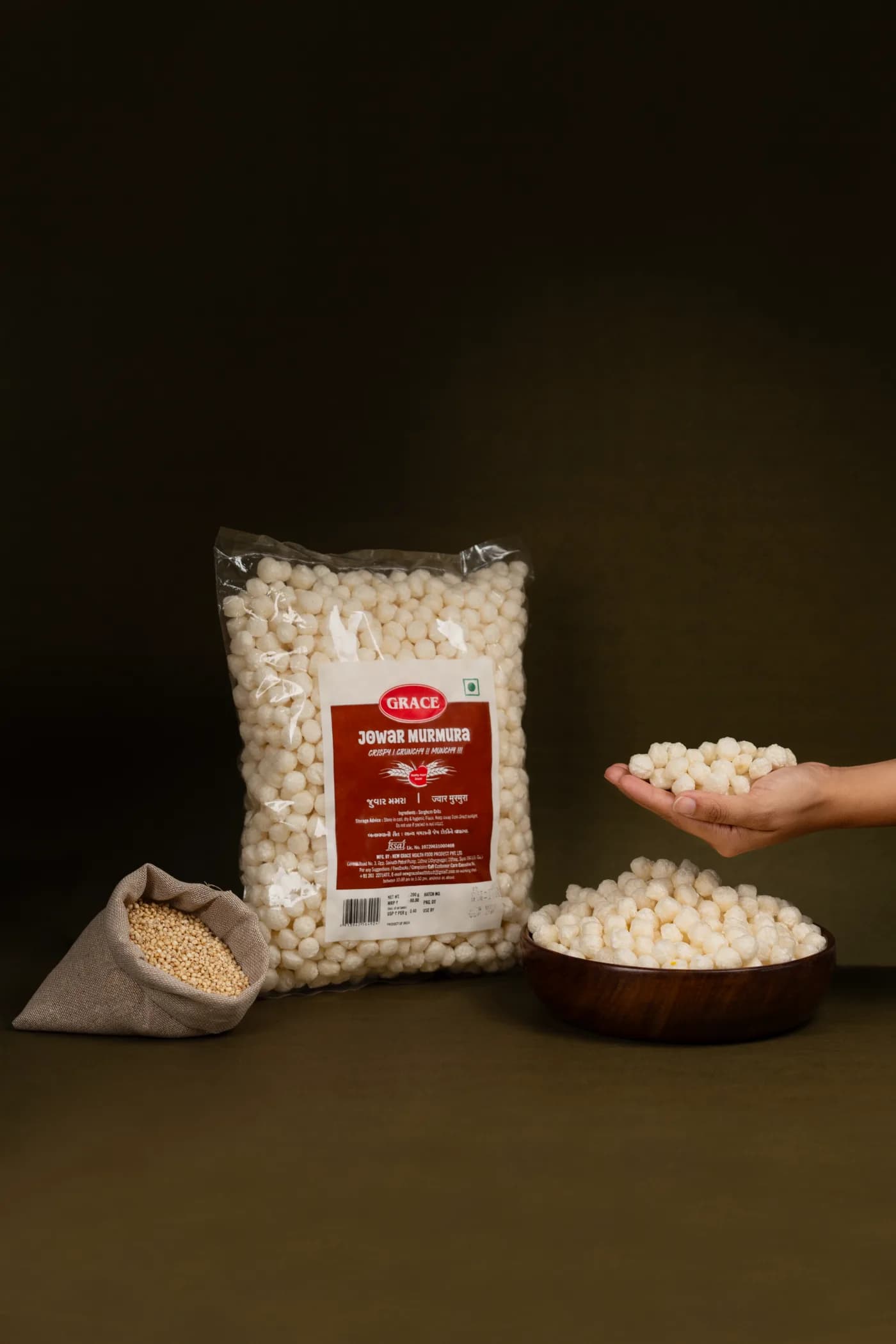 The Grain — Grace maize & millet puff making process, step 01